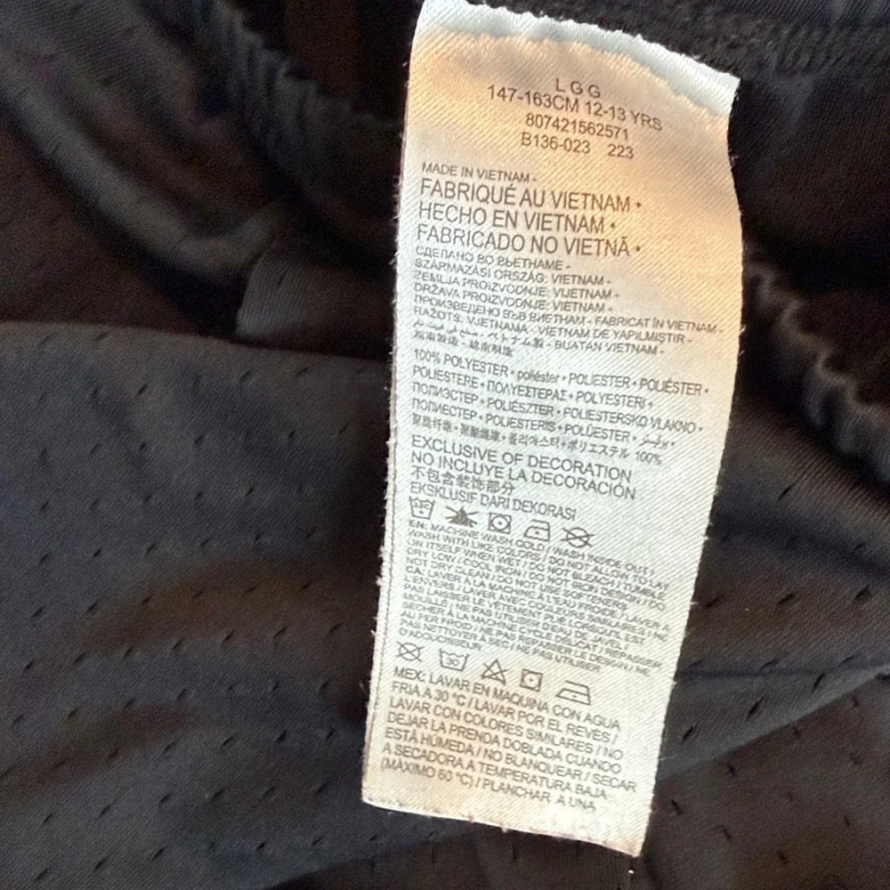 Jordan Black and White Athletic Shorts